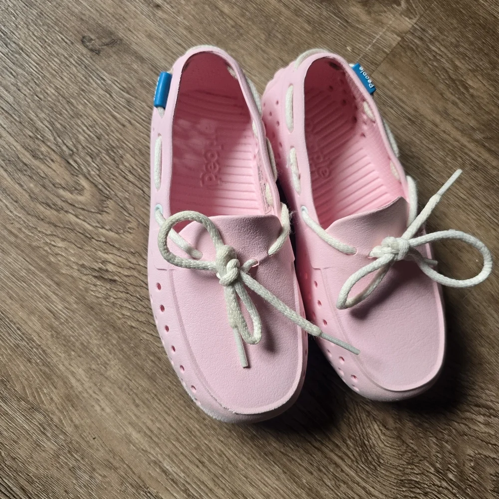 People Kids Pink Water Shoes - Lightweight Slip-On Clog